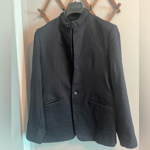 Flying eagle blazer dark navy lined unisex size ladies medium - Picture 1 of 8